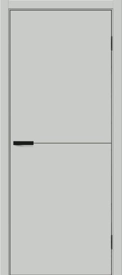 Межкомнатная дверь ПЭТ Браво-0.21.П Grey Silk / Black Silk