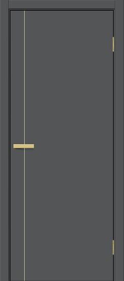 Межкомнатная дверь ПЭТ Браво-0.10.П (SG:P3) Stormy Silk / Sgold