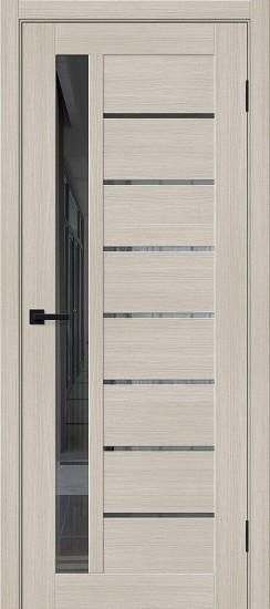 Межкомнатная дверь с экошпоном Браво-27 Cream Melinga / Mirox Grey