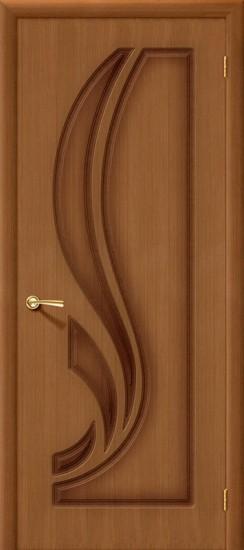 Межкомнатная шпонированная дверь Лилия орех файн-лайн