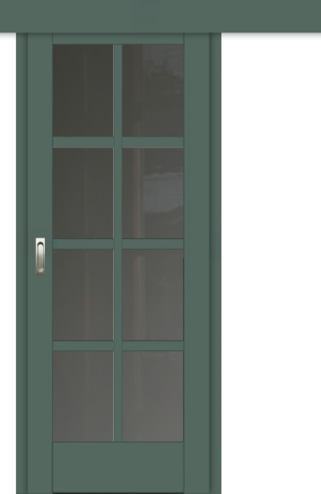 Межкомнатная дверь-купе ДП DIM I-14к Seagrass Matt Сатинато Графит