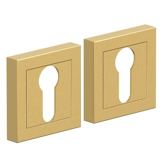 Накладка цилиндровая на квадратной розетке AS-1CL SGold (МатЗолото)