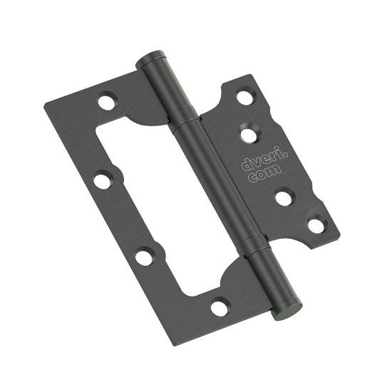 Петля без врезки стальная HFS-1-2B 100*75*2,5 SGraphite (МатГрафит)