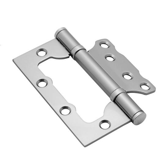 Петля без врезки стальная Code Deco 100*75*2,5 Chrome (Хром)