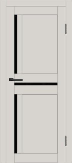 Межкомнатная дверь с экошпоном ДП DIM I-5.1 Silk Matt Lacobel Black