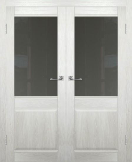 Двойная межкомнатная дверь с экошпоном ДП DIM I-11 Blond Wood Сатинато Графит