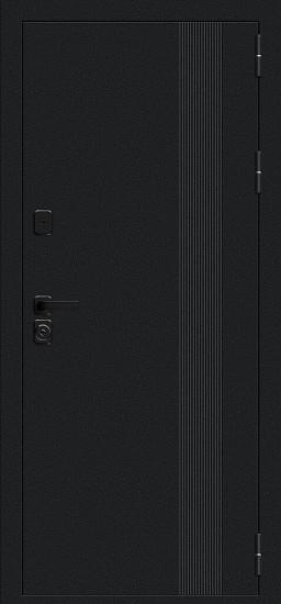 Металлическая дверь Эйр Букле чёрное/White Shell