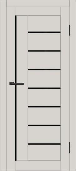 Межкомнатная дверь с экошпоном ДП DIM I-17 Silk Matt Lacobel Black