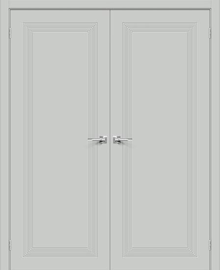 Двойная межкомнатная крашеная дверь Граффити-20 Grace