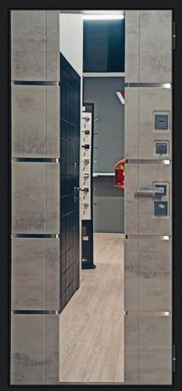 Входная дверь Флагман М Z Темный бетон / Светлый бетон. Выставочный образец