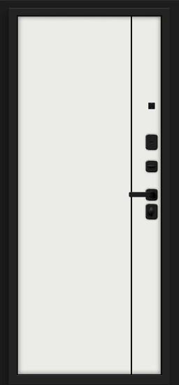 Входная дверь Optim Z-2 Нео Муар чёрный/Белый