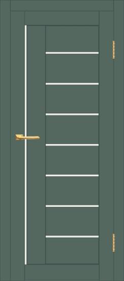 Межкомнатная дверь с экошпоном ДП DIM I-17 Seagrass Matt Сатинато Белый