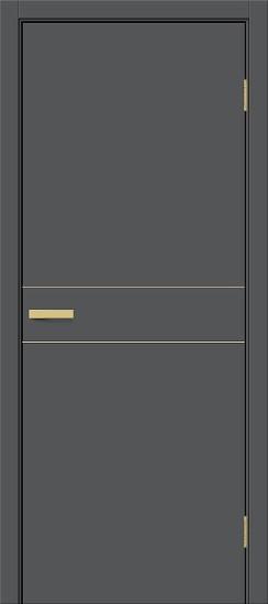 Межкомнатная дверь ПЭТ Браво-0.24.П (SG:P3) Stormy Silk / Sgold