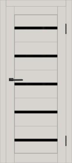 Межкомнатная дверь с экошпоном ДП DIM I-1 Silk Matt Lacobel Black