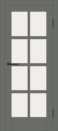 Межкомнатная дверь с экошпоном ДП DIM I-14 Graphite Matt Сатинато Белый