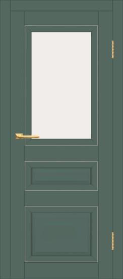 Межкомнатная дверь с экошпоном ДП DIM I-23 Seagrass Matt GM Сатинато Белый