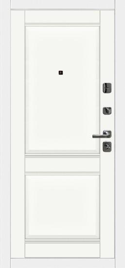 Входная дверь OIKO ACOUSTIC Grafika-2 White/DIM I-10 Crystal Matt