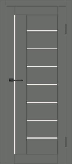 Межкомнатная дверь с экошпоном ДП DIM I-17 Graphite Matt Сатинато Белый