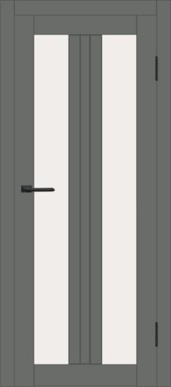 Межкомнатная дверь с экошпоном ДП DIM I-6 Graphite Matt Сатинато Белый