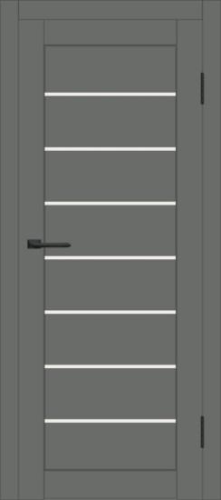 Межкомнатная дверь с экошпоном ДП DIM I-3 Graphite Matt Сатинато Белый