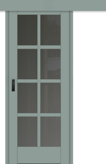 Межкомнатная дверь-купе ДП DIM I-14к Gloomy sky Matt Сатинато Графит
