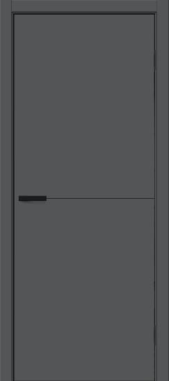Межкомнатная дверь ПЭТ Браво-0.21.П Stormy Silk / Black Silk 230 см