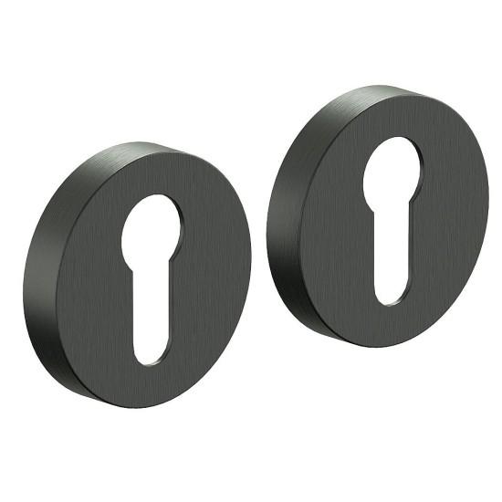 Накладка цилиндровая на круглой розетке AR-7CL SGraphite (МатГрафит)