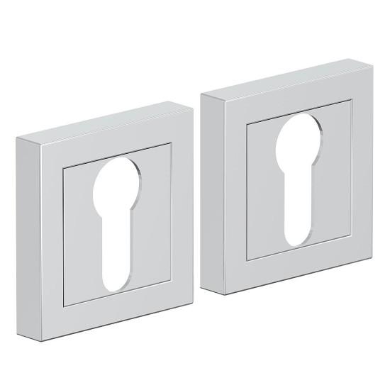 Накладка цилиндровая на квадратной розетке AS-1CL SChrome (МатХром)