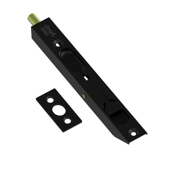 Шпингалет торцевой (ригель) LES-140 SBlack (МатЧёрный)