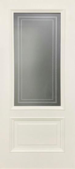 Межкомнатная дверь ДП DIM Enamel B-2.1 Тёплый Белый Фотопечать Белое