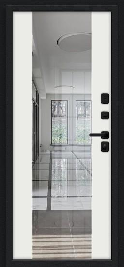 Металлическая дверь Эйр Букле чёрное/White Shell