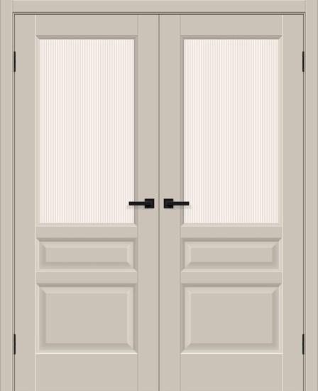 Двойная межкомнатная дверь ПЭТ Неоклассик-35 Cream Silk / Magic Moru