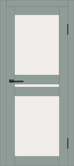 Межкомнатная дверь с экошпоном ДП DIM I-7 Gloomy sky Matt Сатинато Белый