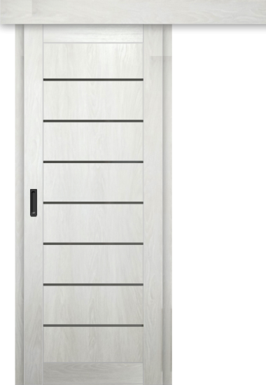 Межкомнатная дверь-купе ДП DIM I-3к Blond Wood / Сатинато Графит