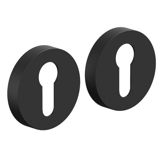 Накладка цилиндровая на круглой розетке AR-7CL SBlack (МатЧёрный)