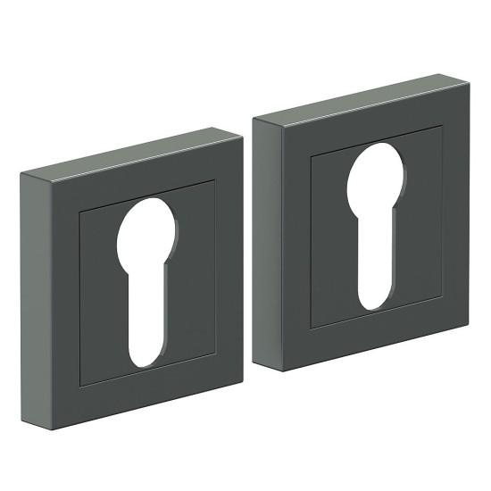 Накладка цилиндровая на квадратной розетке AS-1CL SGraphite (МатГрафит)