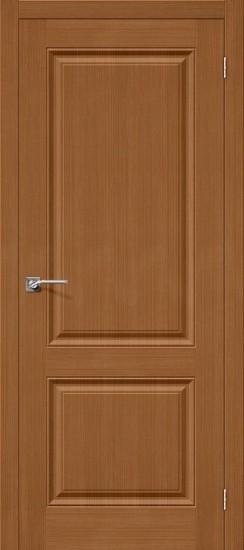 Межкомнатная шпонированная дверь Статус-12 Орех файн-лайн