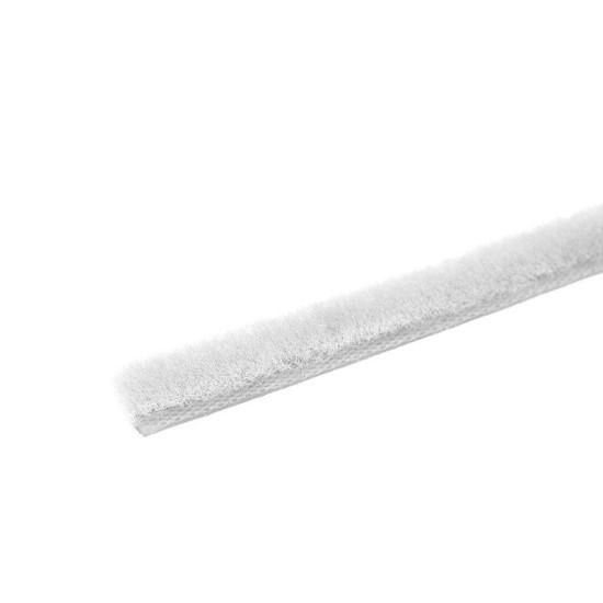 Уплотнитель щёточный самоклеящийся 4Р белый