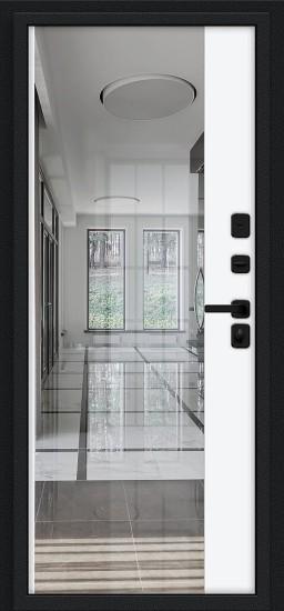 Металлическая дверь Глори/SBlack Pecan/White Shell