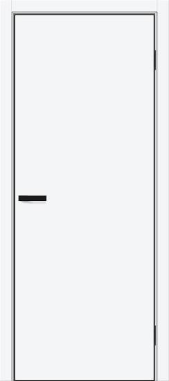 Межкомнатная дверь ПЭТ Браво-0.А White Silk