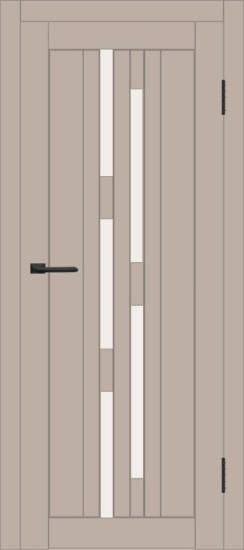 Межкомнатная дверь с экошпоном ДП DIM I-4 Dune Matt Сатинато Белый