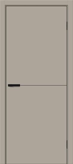 Межкомнатная дверь ПЭТ Браво-0.21.П Clay Silk / Black Silk 230 см