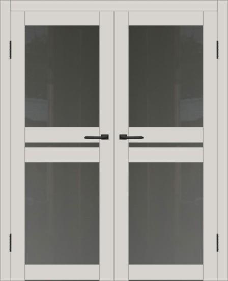 Двойная межкомнатная дверь с экошпоном ДП DIM I-7 Silk Matt Сатинато Графит