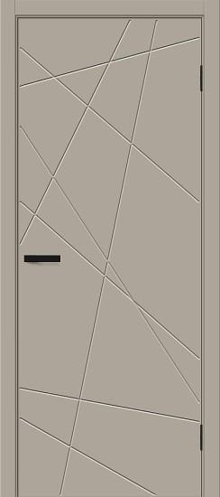 Межкомнатная дверь ПЭТ Граффити-5.Д.П Clay Silk