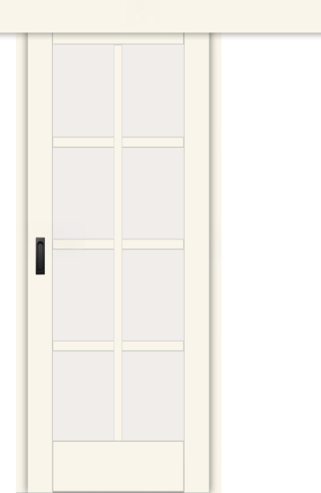 Межкомнатная дверь-купе ДП DIM I-14к Angel Matt Сатинато Белый