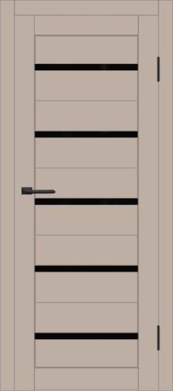 Межкомнатная дверь с экошпоном ДП DIM I-1 Dune Matt Lacobel Black