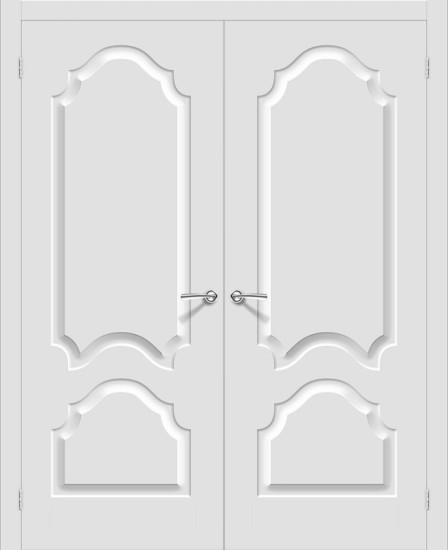 Двойная межкомнатная дверь с ПВХ-пленкой Скинни-32 Fresco