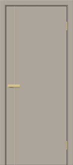 Межкомнатная дверь ПЭТ Браво-0.10.П (SG:P3) Clay Silk / Sgold