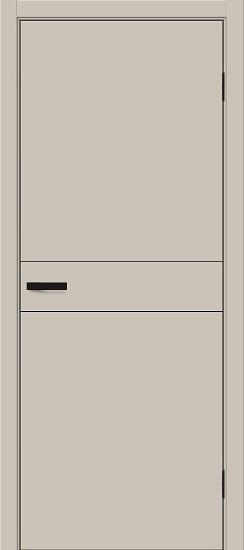 Межкомнатная дверь ПЭТ Браво-0.24.П Cream Silk / Black Silk 230 см