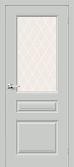Межкомнатная крашеная дверь Скинни-15.1 Grace/White Crystal